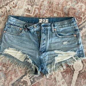 Free People Jean Shorts